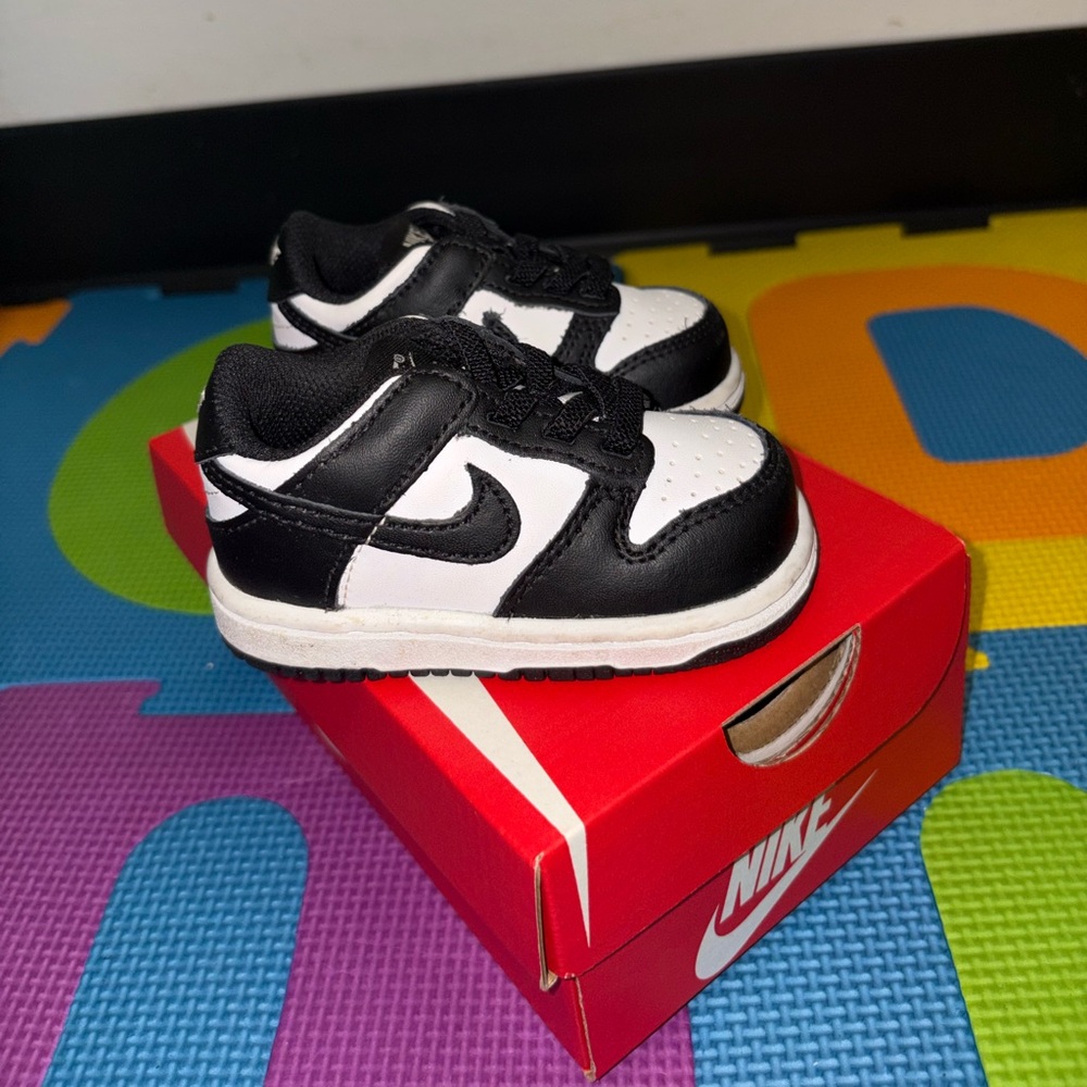 Nike Dunks Black and White Toddler